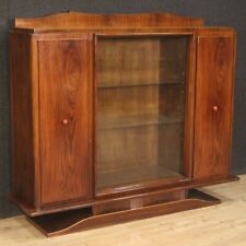 Vetrina libreria stile antico art deco armadio mobili credenza in legno 900