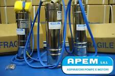 MOTORE ELETTRICO SOMMERSO MONOFASE POMPA 1,1 KW  1,5 CV V.230 ELETTROPOMPA POZZO