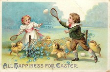 Cartolina Pasqua in rilievo