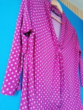 Camomilla Tg44 Camicia Blusa Fucsia Fantasia Pois Collo a cravatta Donna