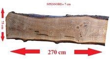 TAVOLONE TAVOLA LEGNO CASTAGNO
