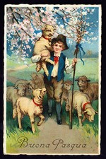 DEGAMI BUONA PASQUA CARTOLINA