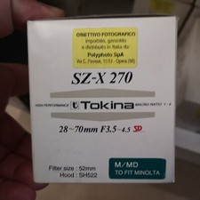 Tokina 28-70 SD Minolta MD nuovi garanzia 24 mesi