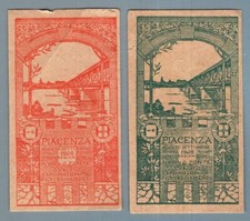 EI0173 Poster Francobollo Italia - Piacenza 1908 Apertura del Ponte Nuovo