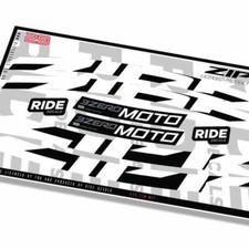 Decalcomanie cerchi Zipp 3Zero Moto 29 2023 - Bianco - con licenza Zipp