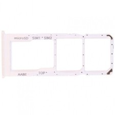 Bandeja Sim Per Samsung Galaxy A12 Adattatore Scheda Dual Bianco Ricambio