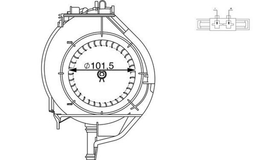 Soffiatore abitacolo mahle - soffiatore,