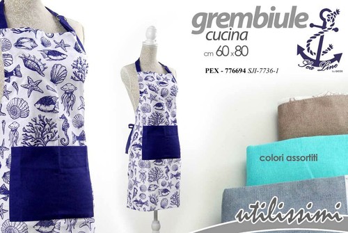 Grembiule cucina con - cucina, tasca