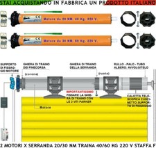 MOTORI TAPPARELLA ELETTRICA 220 V 20/30 NM SERRANDA AVVOLGIBILE DA 40 KG E 60 KG