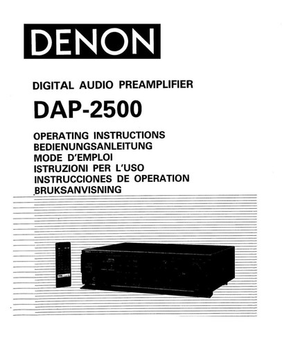 Denon dap 2500 - denon, dap-2500