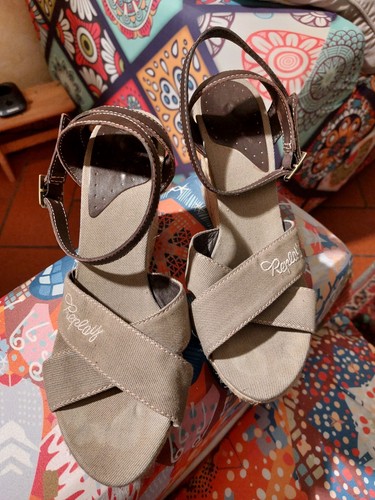 Sandali con zeppa - zeppa, replay