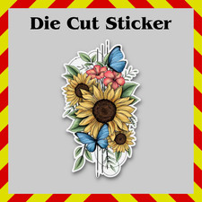 Adesivo Girasoli e Farfalle