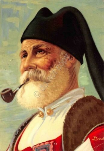 Cartolina sardegna costumi - sardegna,