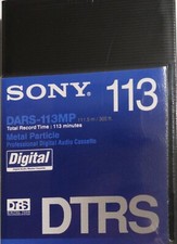 CASSETTA AUDIO DIGITALE REGISTRABILE SONY DARS 113 MP DTRS MASTER BANDA DAT