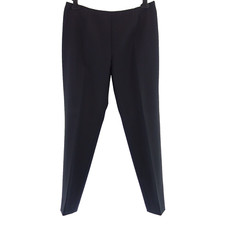 Hose Schwarz N8 MILANO Damen Stoffhose Seide Wolle Elegant DE 36 S Straight Neu