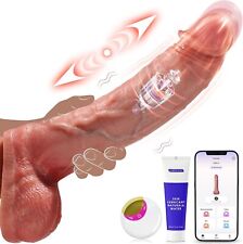 Vibratore Realistico Dildo Telecomando 8 Modalità Punto G Anale con Ventosa