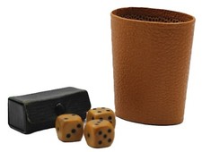 dadi da gioco vintage carte