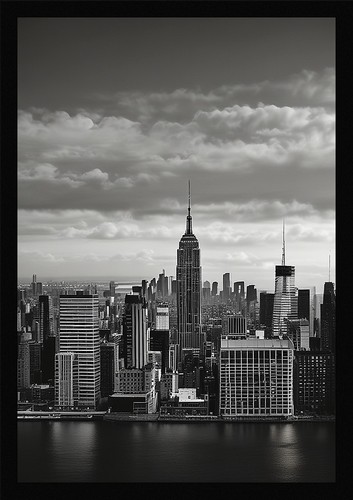 Quadro drammatico skyline - , di