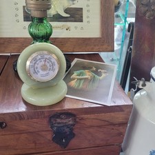 ar115) Termometro Vintage In Pietra Onice Raro Da Collezione Antico 