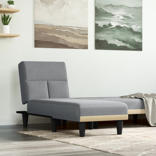 Chaise longue light gray - chaise,