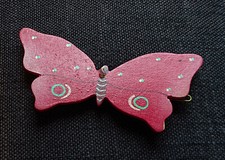 FERMACAPELLI  a forma di farfalla - VINTAGE ANNI 80 -