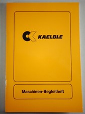 Maschinen-Begleitheft Blanko