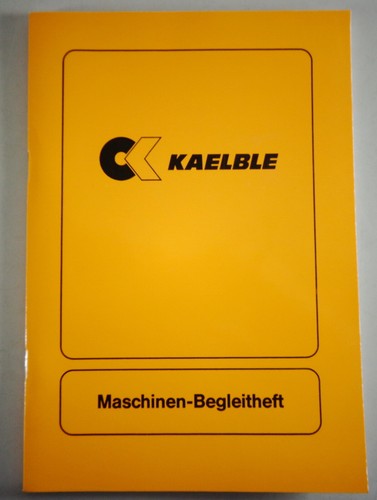 Maschinen begleitheft blanko - maschinen-begleitheft,