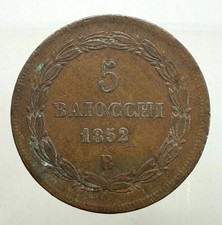 5   BAIOCCHI   1852 ROMA anno