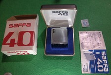 Accendino SAFFA 40 vintage italiano anni 70 con scatola bollino istruzioni