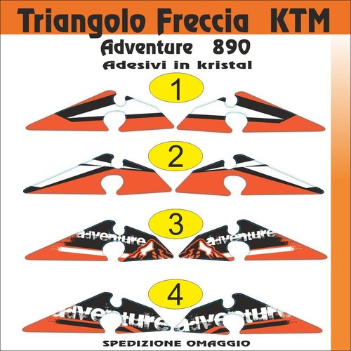 Adesivi per triangolo freccia - per,