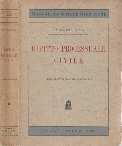 Diritto processuale civile - .,