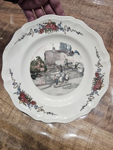 Assiette décor obernai - à,
