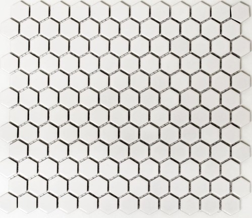 Mosaico ceramica esagonale - mosaico,