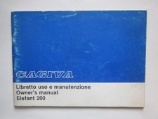 Cagiva elefant 200 libretto - cagiva,
