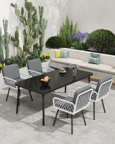 Set sedie giardino rattan - 4,