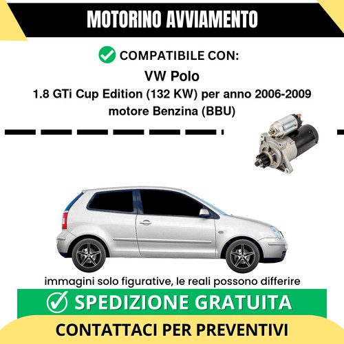 Motorino avviamento polo - motorino, vw