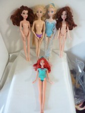 disney doll principesse Elsa ,Belle ,Ariel disney lotto 5 bambole --(ba01)