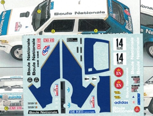 Decal fiat ritmo - ritmo, gr2