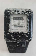 SACET- ANTICO CONTATORE  MONOFASE-PER IMPIANTO ELETTRICO-ANNI '60 - originale