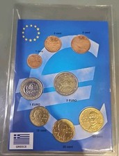 GRECIA 2002  - SERIE COMPLETA 8 MONETE circolate - altre zecche 