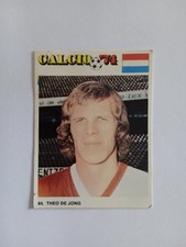 FIGURINA CALCIO 74 EDIRAF 1974 OLANDA DE JONG n 84 CON VELINA
