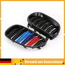 Griglia renale adatta per BMW E60 E61 M5 doppio ponte nero lucido stile M nero