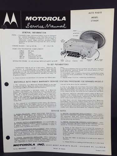 Motorola 1960 chevrolet - 1960,