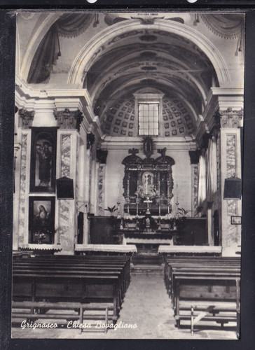 Cartolina grignasco chiesa - grignasco,
