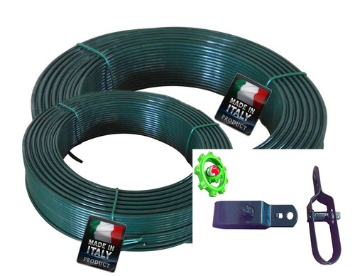 Filo ferro plasticato per - filo, di