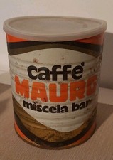 BARATTOLO IN LATTA CAFFÈ MAURO , Miscela Bar. Reggio Ca. ANNI 60/70 -  VINTAGE  