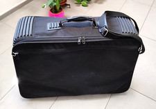 Valigia Grande Mandarina Duck Nera in Tessuto non Rigida con 5 Ruote Usata