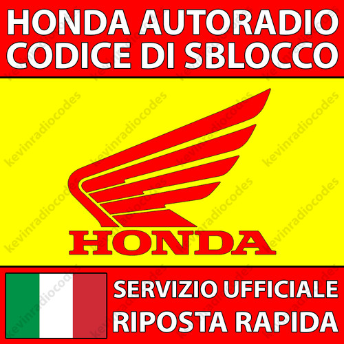 Honda radio codice di - ✅honda,