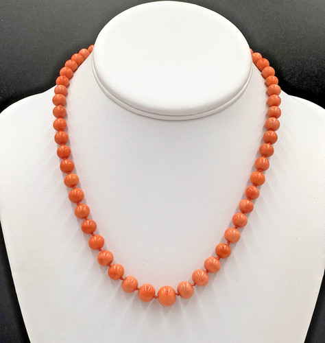 Collana perle corallo - collana,