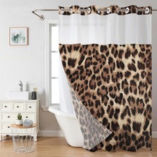 Tenda doccia leopardata - da,